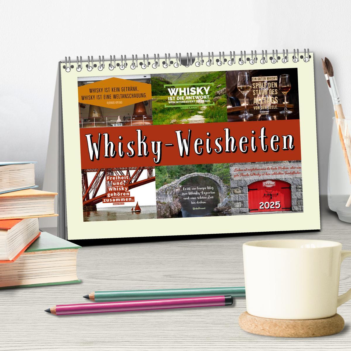 Bild: 9783435134366 | Whisky-Weisheiten (Tischkalender 2025 DIN A5 quer), CALVENDO...