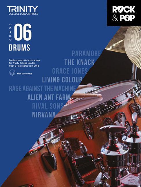 Cover: 9780857366443 | Trinity Rock &amp; Pop 2018 Drums | Grade 6 | Taschenbuch | 64 S. | 2019