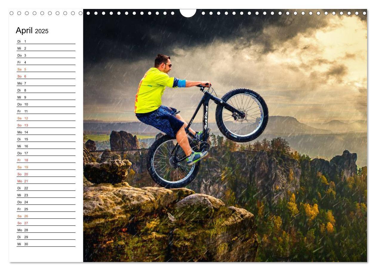 Bild: 9783435487806 | Mountainbike Trails (Wandkalender 2025 DIN A3 quer), CALVENDO...