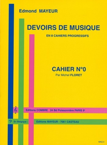 Cover: 9790230300131 | Devoirs de musique cahier 0 | Edmond Mayeur | Buch | Combre Edition