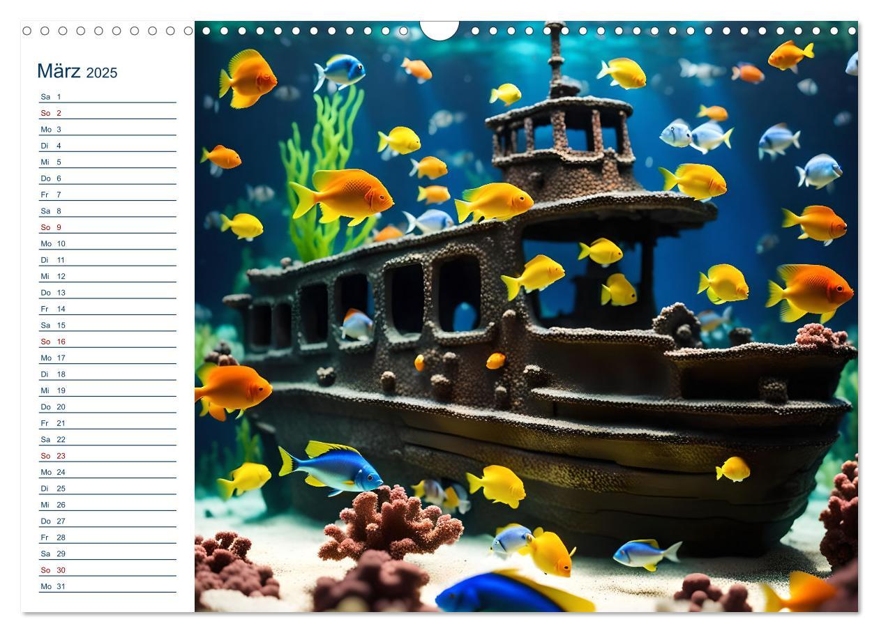 Bild: 9783457144770 | Aquarienzauber - Bunte KI Unterwasserwelten (Wandkalender 2025 DIN...