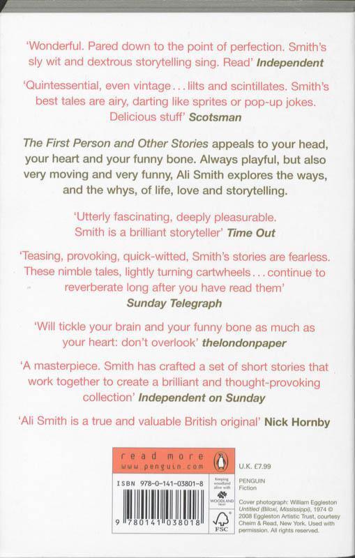 Rückseite: 9780141038018 | The First Person and Other Stories | Ali Smith | Taschenbuch | 2009