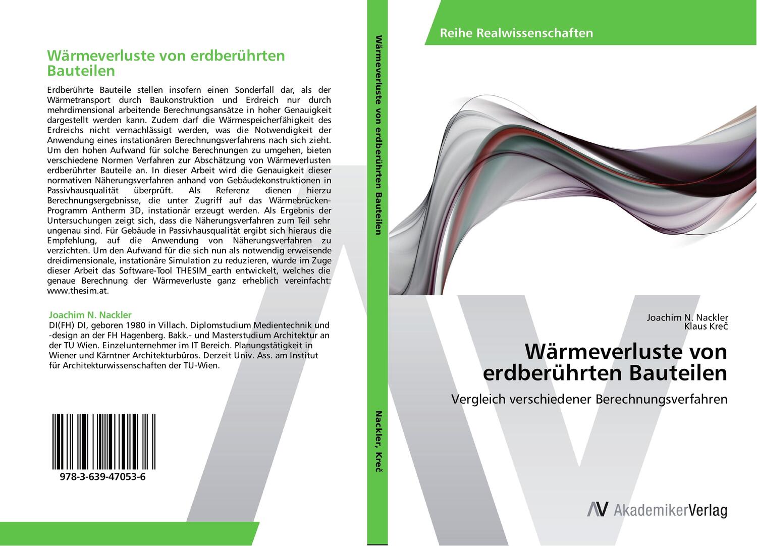 Cover: 9783639470536 | Wärmeverluste von erdberührten Bauteilen | Joachim N. Nackler (u. a.)