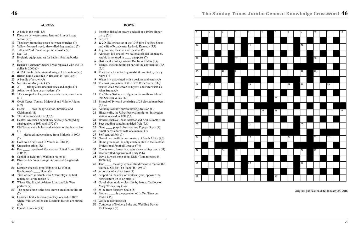 Bild: 9780008404239 | The Sunday Times Jumbo General Knowledge Crossword: Book 2 | Buch