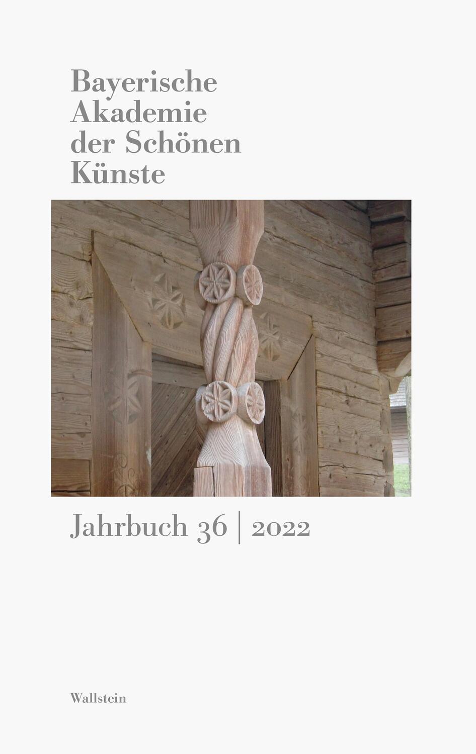 Cover: 9783835353947 | Bayerische Akademie der Schönen Künste Jahrbuch 36/2022 | München
