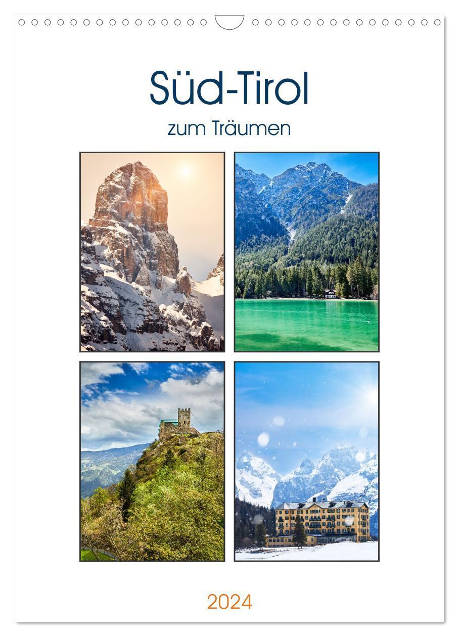Cover: 9783675662438 | Süd-Tirol zum Träumen (Wandkalender 2024 DIN A3 hoch), CALVENDO...