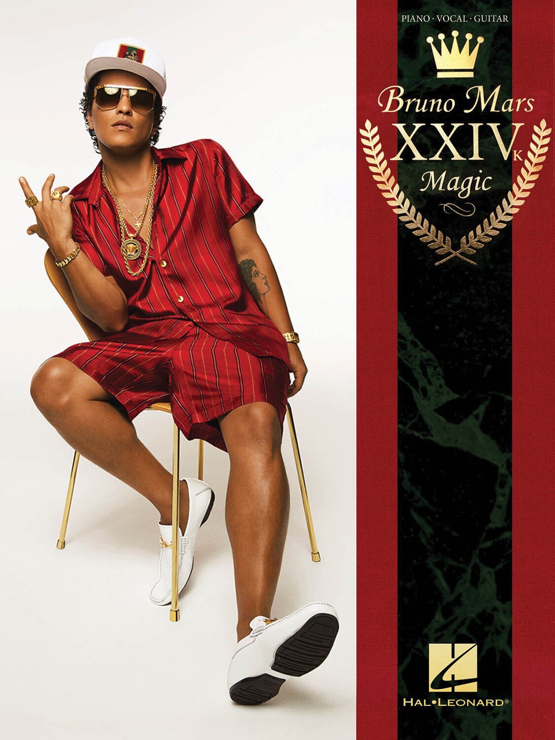 Cover: 888680668334 | Bruno Mars - 24K Magic | Piano-Vocal-Guitar Artist Songbook | Buch