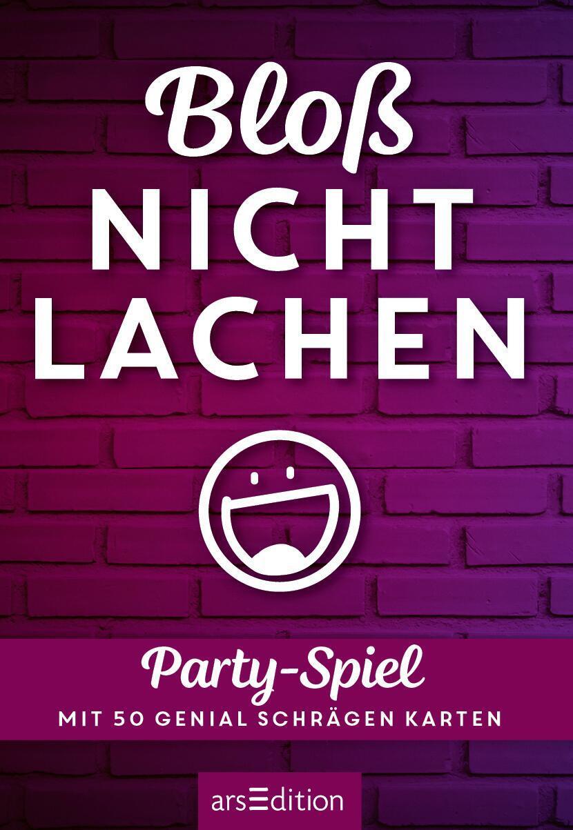 Bild: 4014489131649 | Bloß nicht lachen | Partyspiel mit 50 genial schrägen Karten | Box