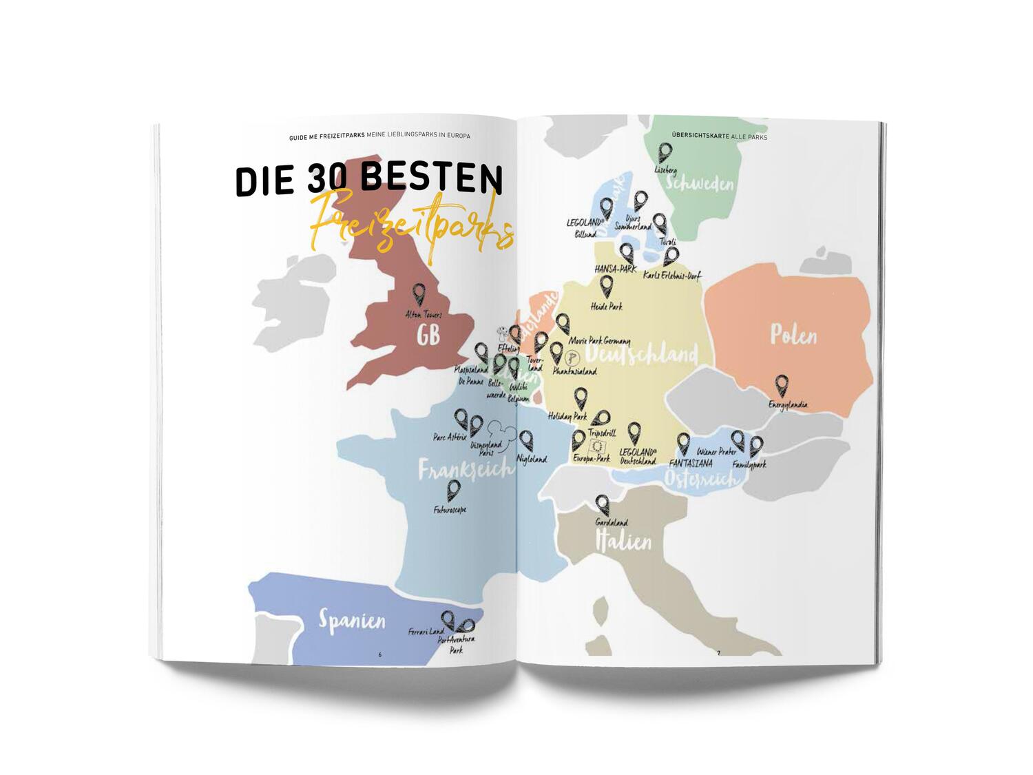 Bild: 9783828309975 | GuideMe Travel Book Die 30 besten Freizeitparks Europas - Reiseführer