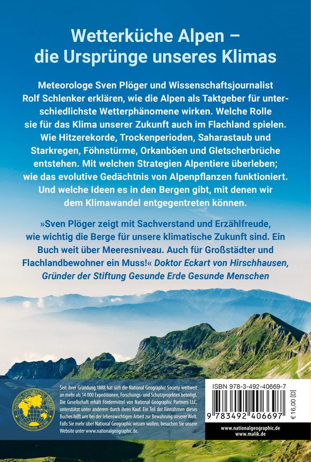 Rückseite: 9783492406697 | Die Alpen und wie sie unser Wetter beeinflussen | Sven Plöger (u. a.)