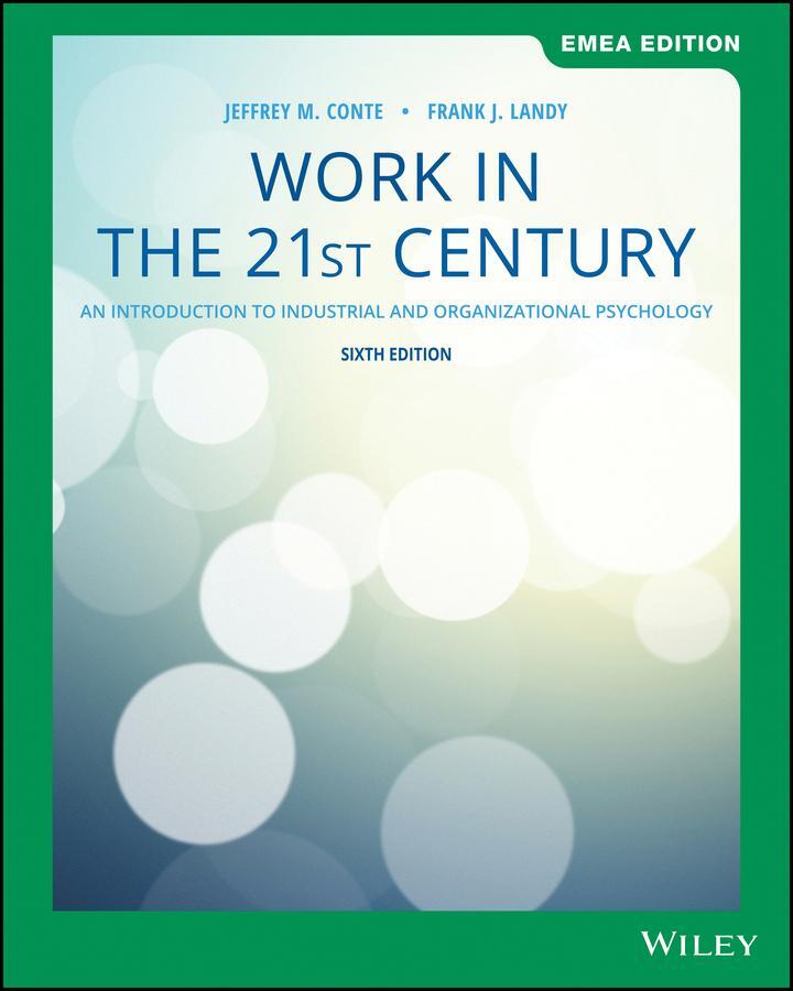 Cover: 9781119590262 | Work in the 21st Century | Frank J. Landy (u. a.) | Taschenbuch | 2019