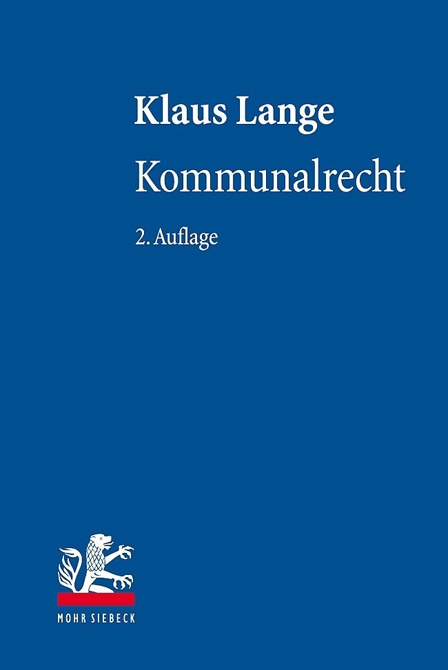 Cover: 9783161569708 | Kommunalrecht | Klaus Lange | Buch | LV | Deutsch | 2019