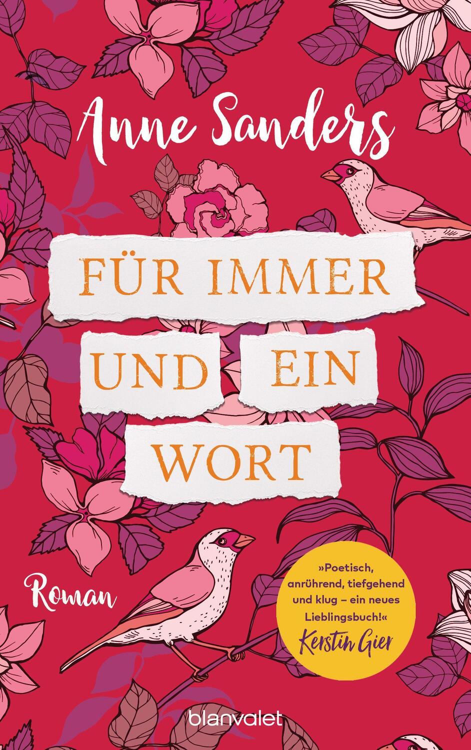 Cover: 9783764507633 | Für immer und ein Wort | Roman | Anne Sanders | Taschenbuch | 464 S.