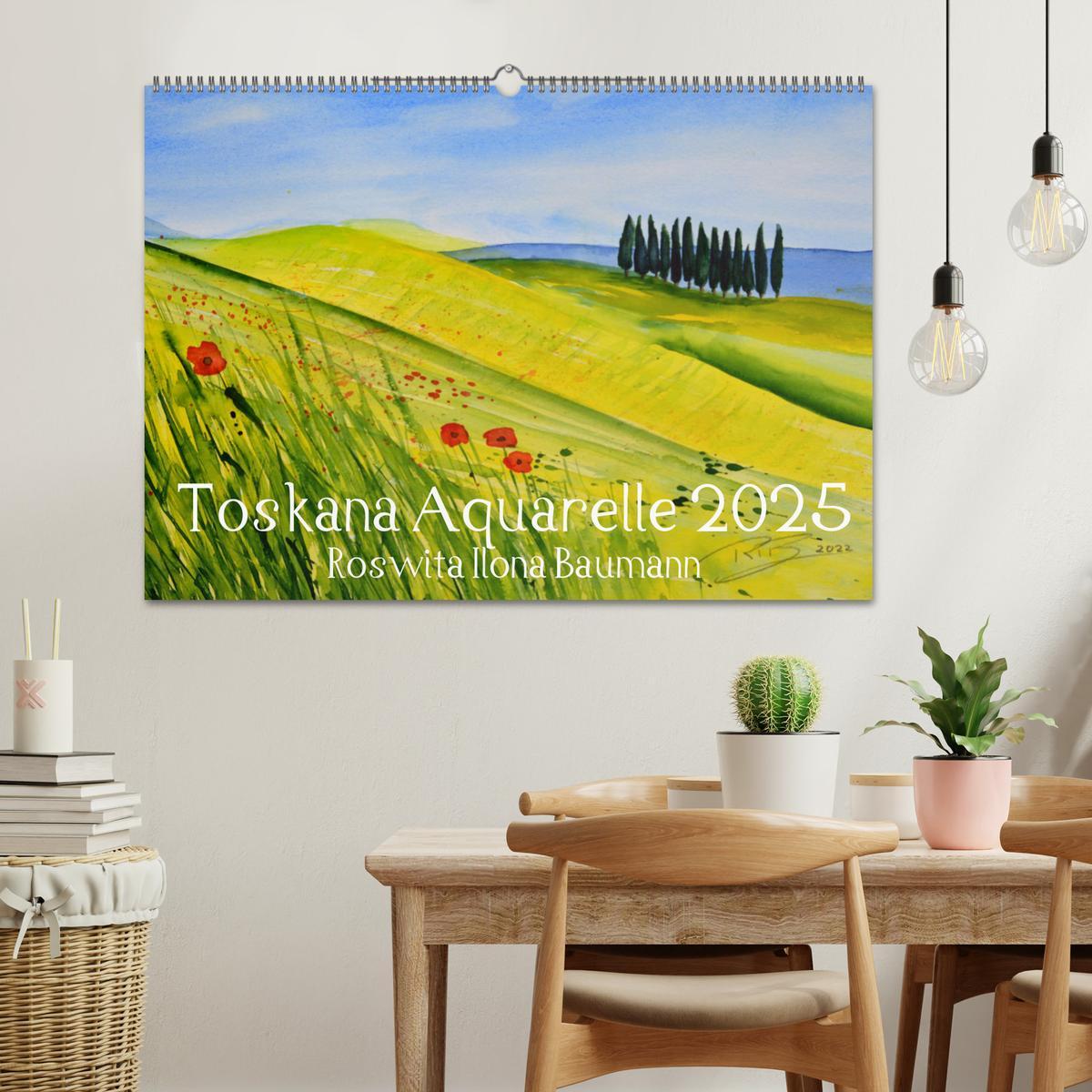 Bild: 9783383819063 | Toskana Aquarelle (Wandkalender 2025 DIN A2 quer), CALVENDO...