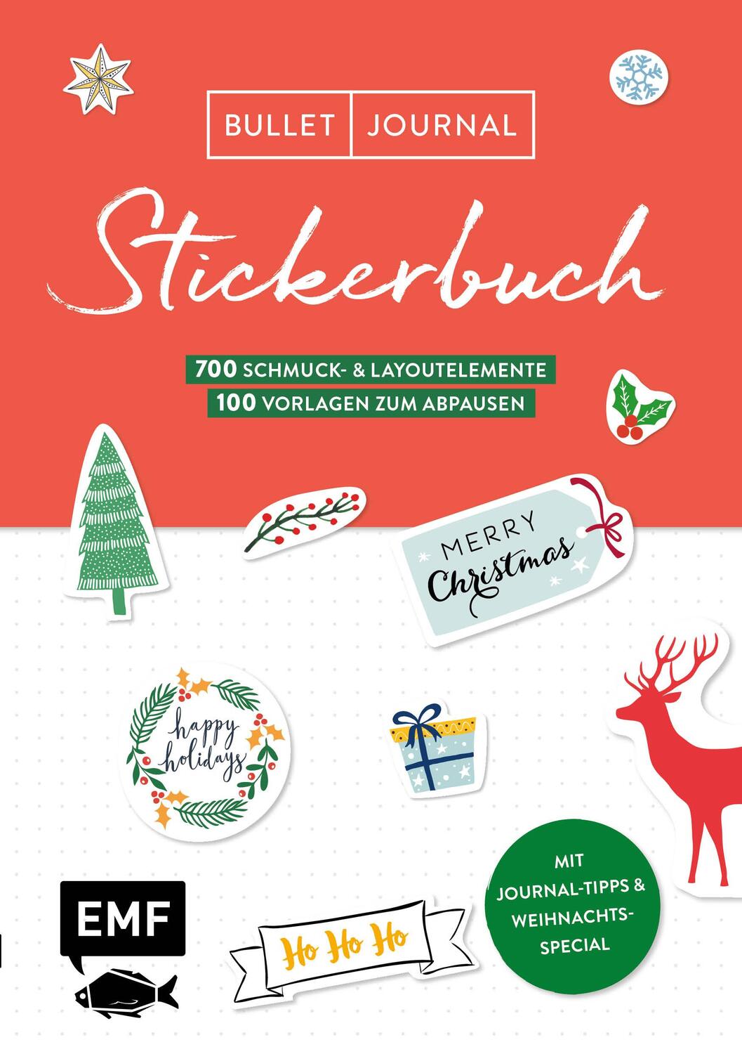 Cover: 9783960934639 | Bullet Journal - Stickerbuch Merry Christmas: 700 weihnachtliche...