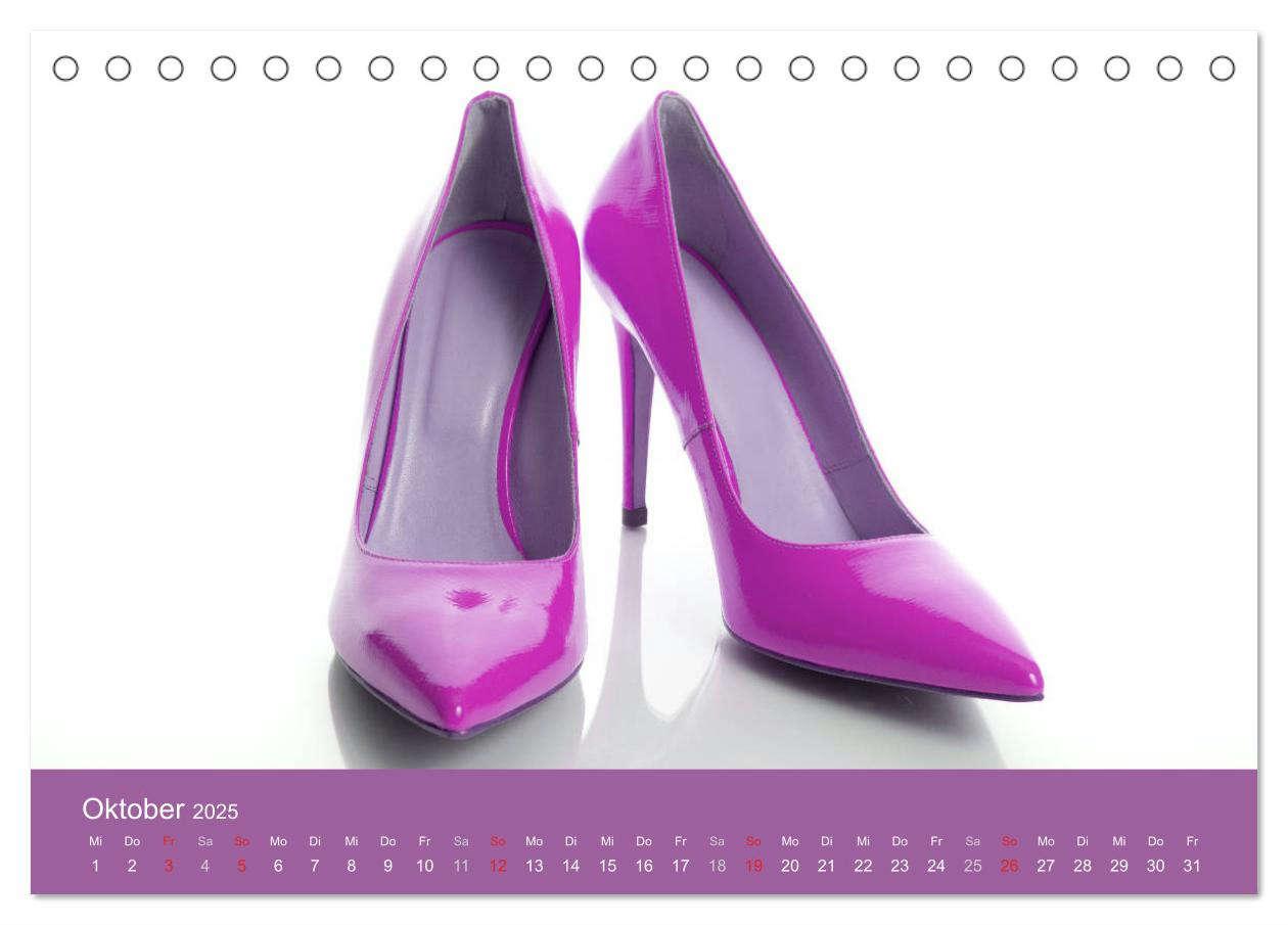 Bild: 9783435457762 | Farbenfrohe High Heels (Tischkalender 2025 DIN A5 quer), CALVENDO...