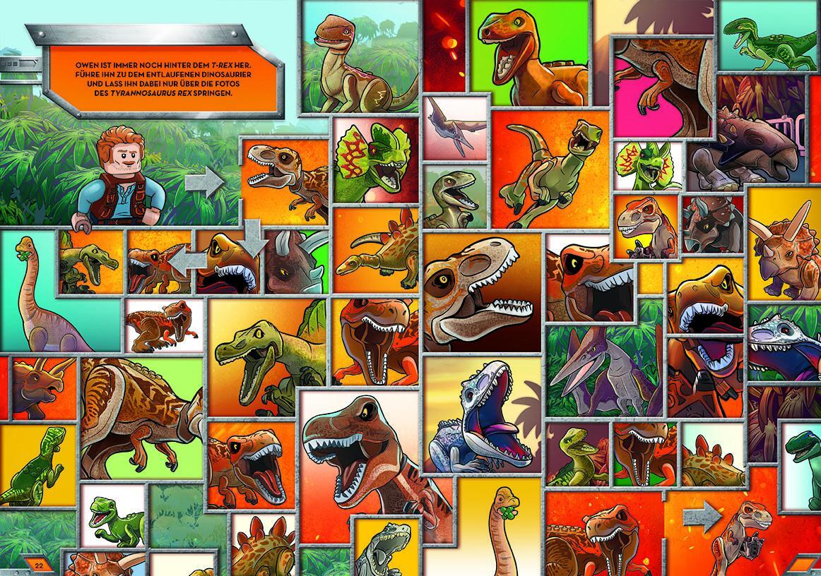 Bild: 9783960807483 | LEGO® Jurassic World(TM) - Rätselabenteuer mit Dinosauriern | Buch