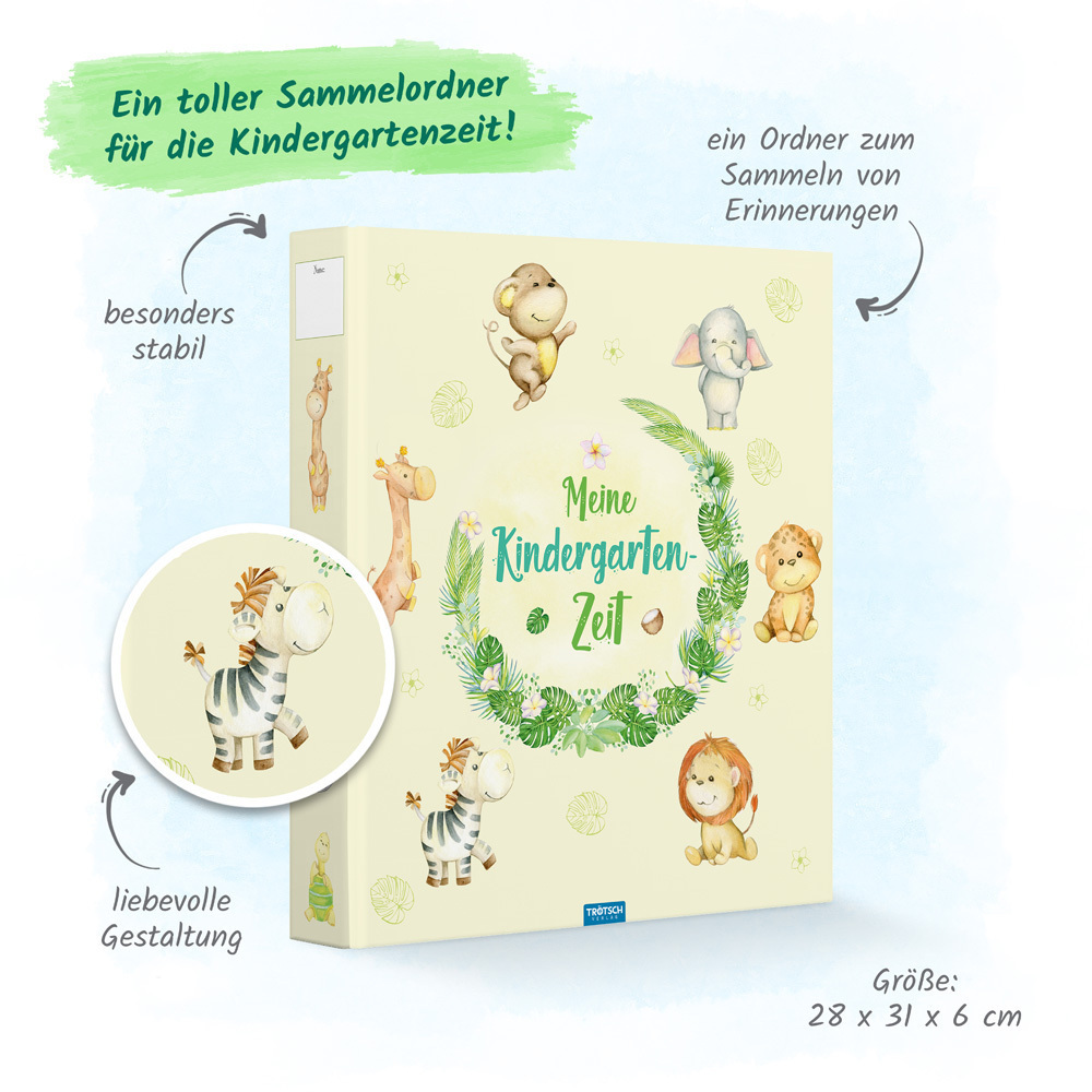 Bild: 9783965526037 | Trötsch Ordner Kindergarten Dschungel Sammelordner Hefter A4...