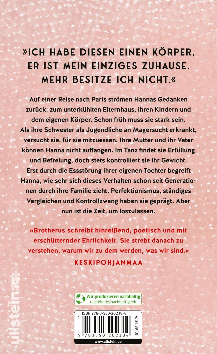 Rückseite: 9783550202384 | Mein einziges Zuhause | Hanna Brotherus | Buch | 400 S. | Deutsch