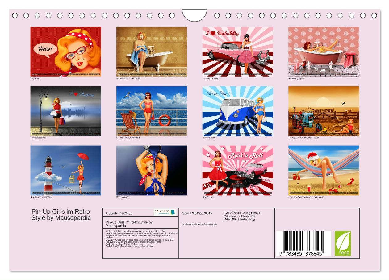 Bild: 9783435378845 | Pin-Up Girls im Retro Style by Mausopardia (Wandkalender 2025 DIN...