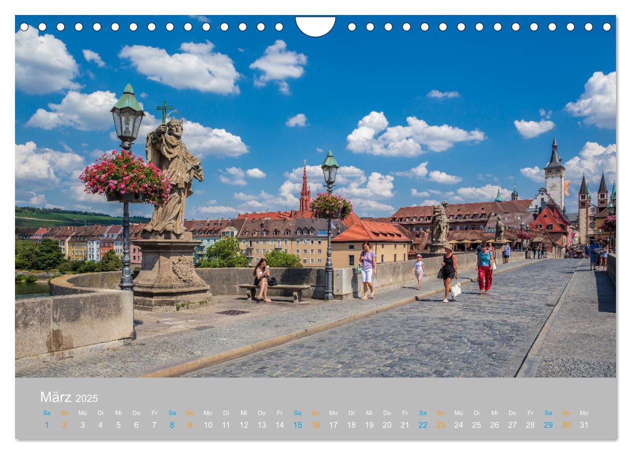 Bild: 9783435225637 | Würzburg - Stadt der Kirchen (Wandkalender 2025 DIN A4 quer),...