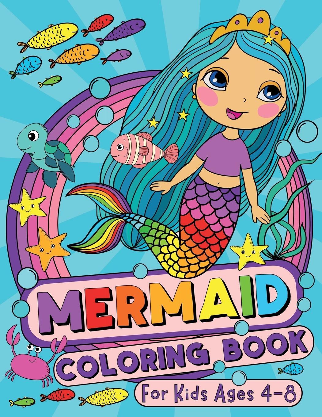 Cover: 9781913671198 | Mermaid Coloring Book for Kids Ages 4-8 | Silly Bear | Taschenbuch