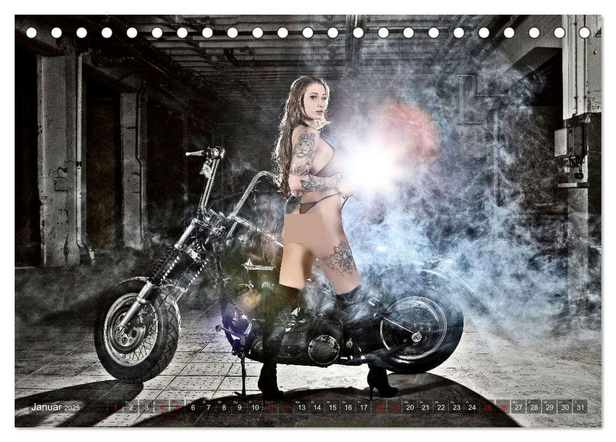 Bild: 9783383896194 | Motorräder und Sexy Girls (Tischkalender 2025 DIN A5 quer),...