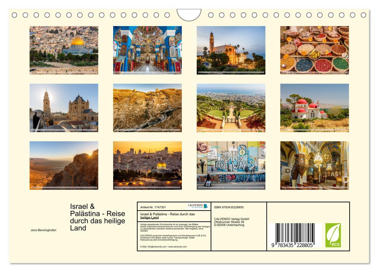 Bild: 9783435228805 | Israel &amp; Palästina - Reise durch das heilige Land (Wandkalender...