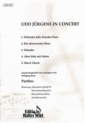Cover: 9790205805456 | Udo Jürgens in Concert: für Akkordeonorchester Partitur | Russ