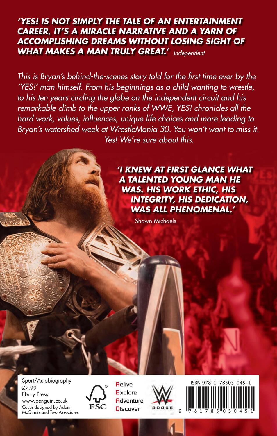 Rückseite: 9781785030451 | Yes! | My Improbable Journey to the Main Event of Wrestlemania | Bryan