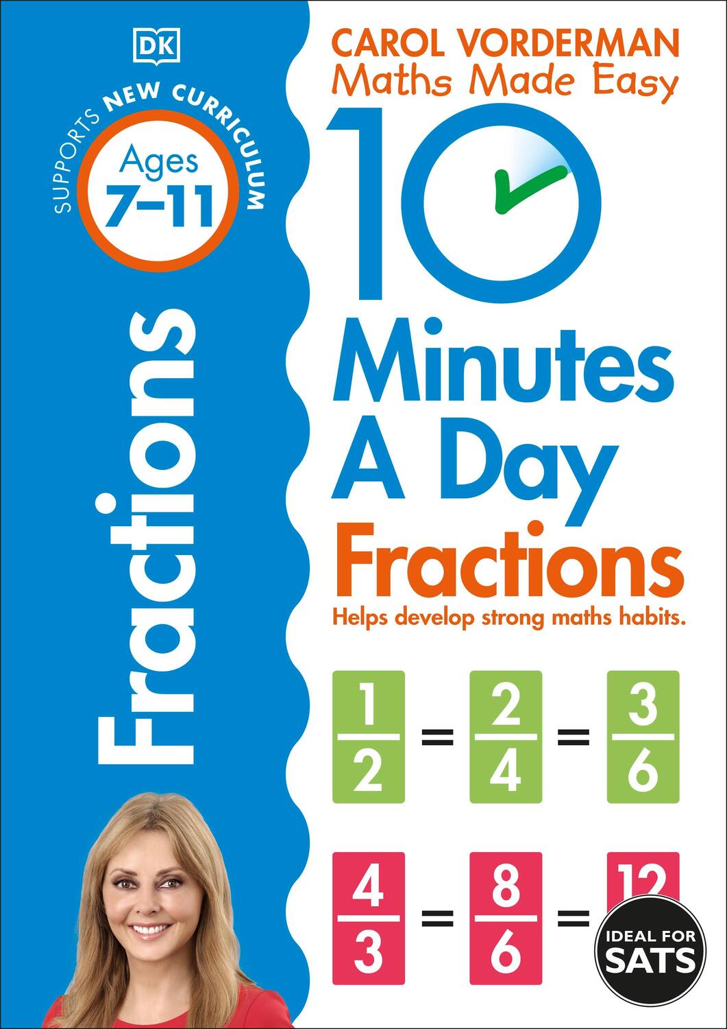 Cover: 9780241182321 | 10 Minutes A Day Fractions, Ages 7-11 (Key Stage 2) | Carol Vorderman