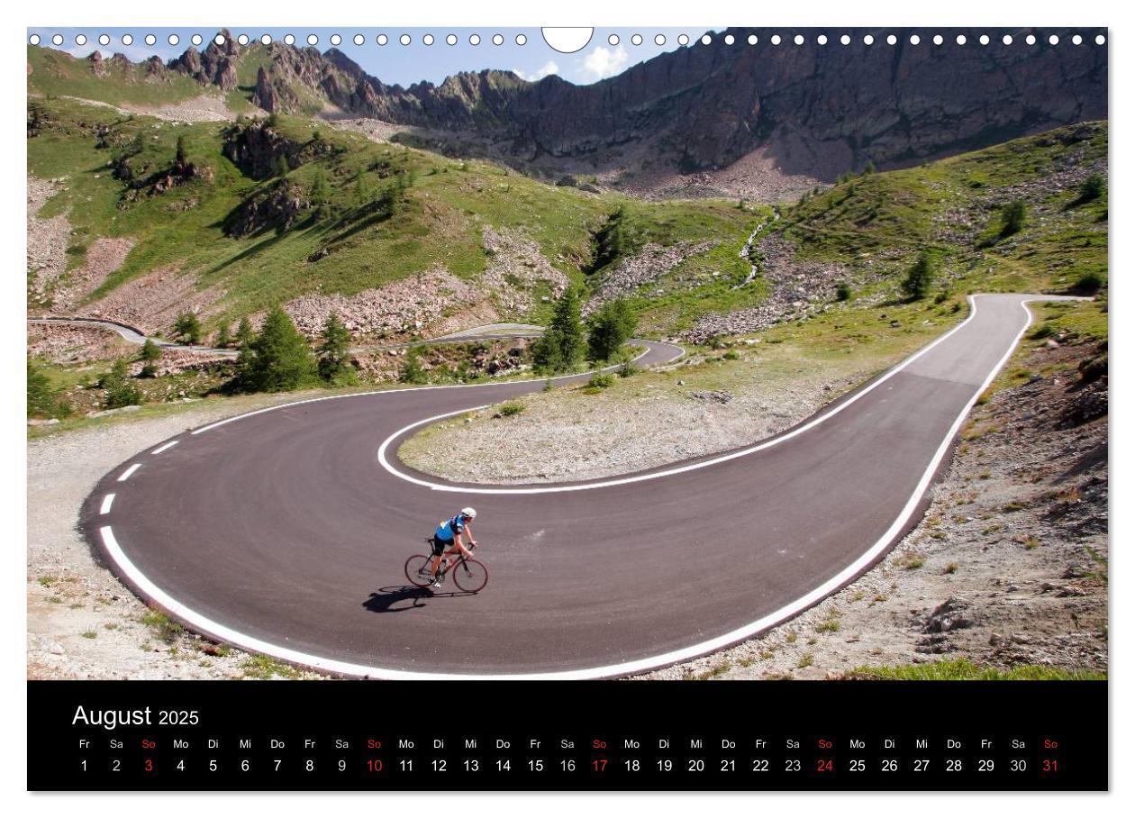 Bild: 9783435833917 | Alpenpässe auf dem Rennrad Vol. 1 (Wandkalender 2025 DIN A3 quer),...