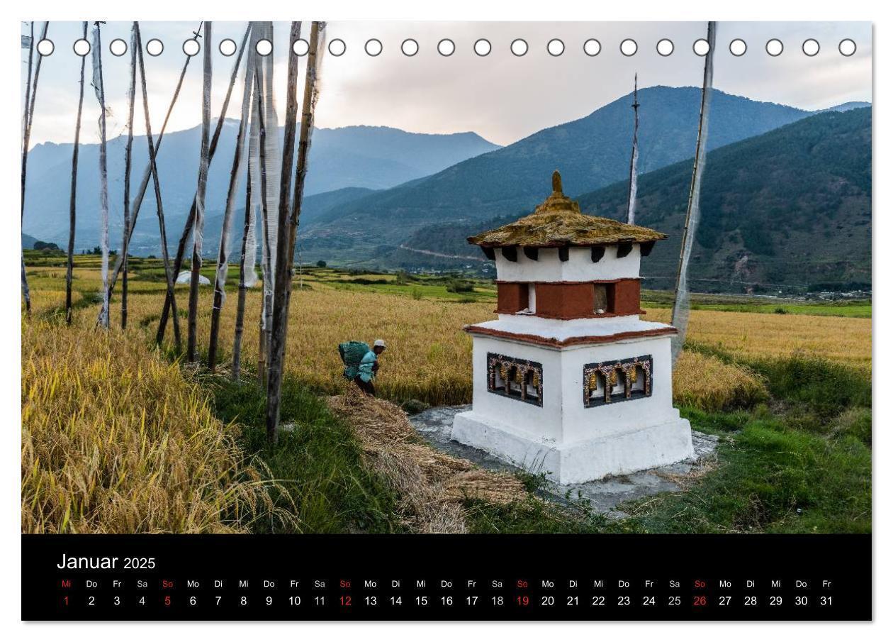 Bild: 9783435635740 | Bhutan - Reise durch das Land des Donnerdrachens (Tischkalender...