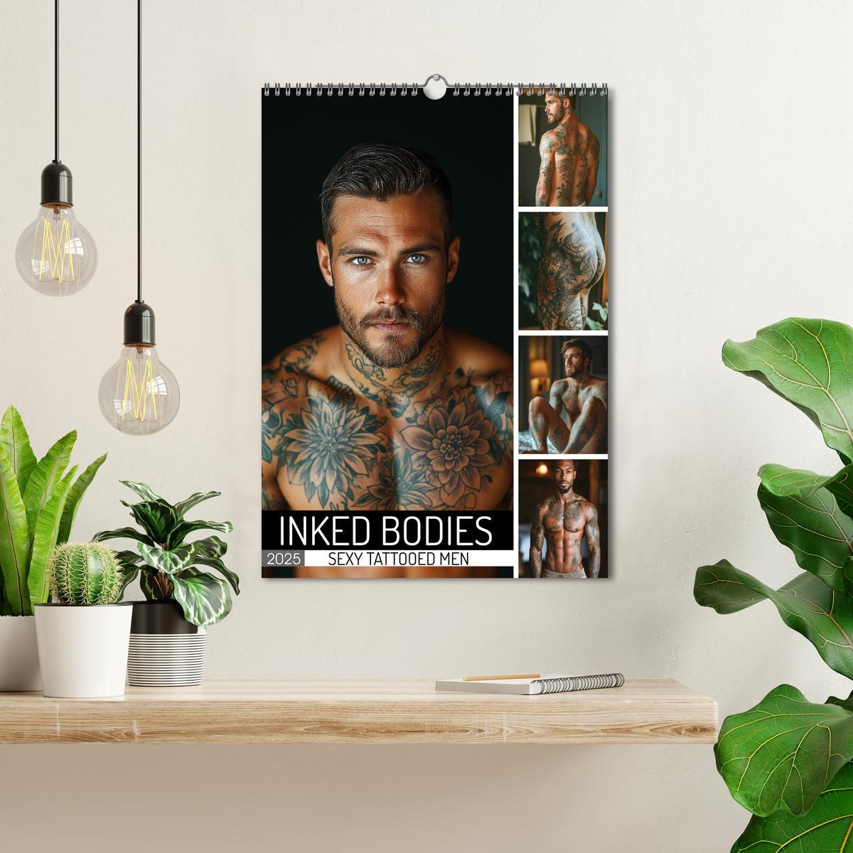 Bild: 9781325990467 | Inked Bodies - Sexy Tattooed Men (Wall Calendar 2025 DIN A3...