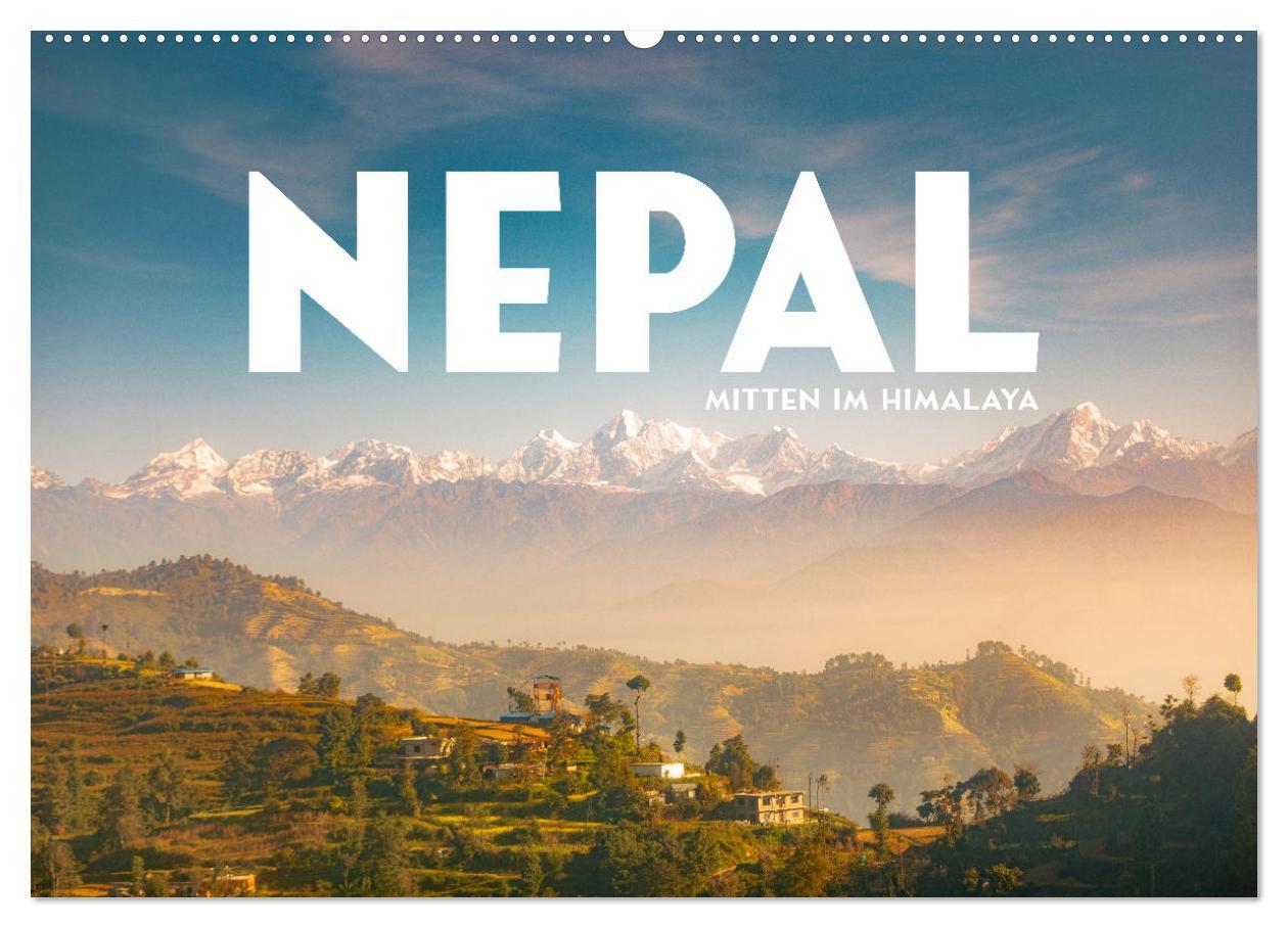 Cover: 9783435007998 | Nepal - Mitten im Himalaya (Wandkalender 2025 DIN A2 quer),...