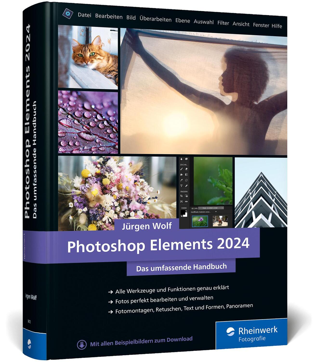 Cover: 9783836298735 | Photoshop Elements 2024 | Jürgen Wolf | Buch | Rheinwerk Fotografie