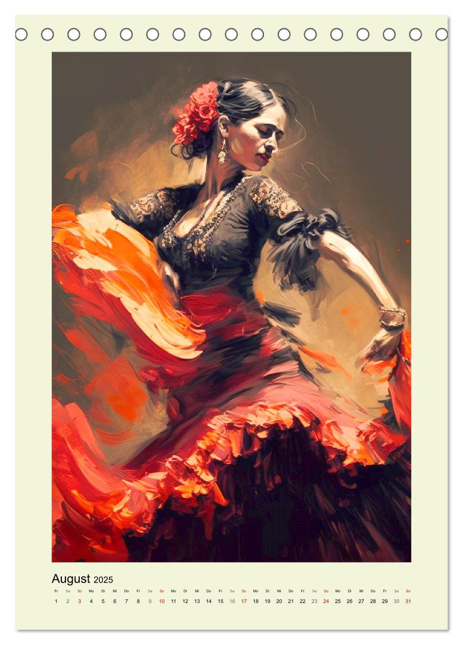 Bild: 9783435873364 | Flamenco. Anmutige Tänzerinnen. Illustrationen (Tischkalender 2025...