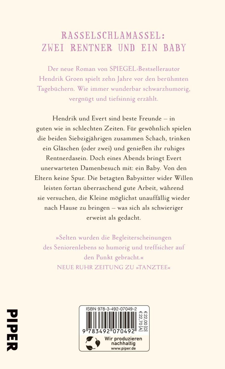 Rückseite: 9783492070492 | Damenbesuch | Roman Das Prequel zu »Eierlikörtage« | Hendrik Groen