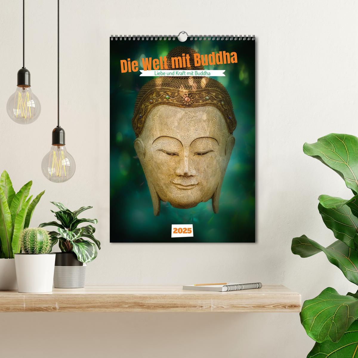 Bild: 9783435893065 | Die Welt mit Buddha (Wandkalender 2025 DIN A3 hoch), CALVENDO...