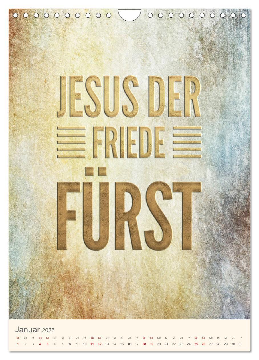 Bild: 9783435976218 | Namen von Jesus (Wandkalender 2025 DIN A4 hoch), CALVENDO...