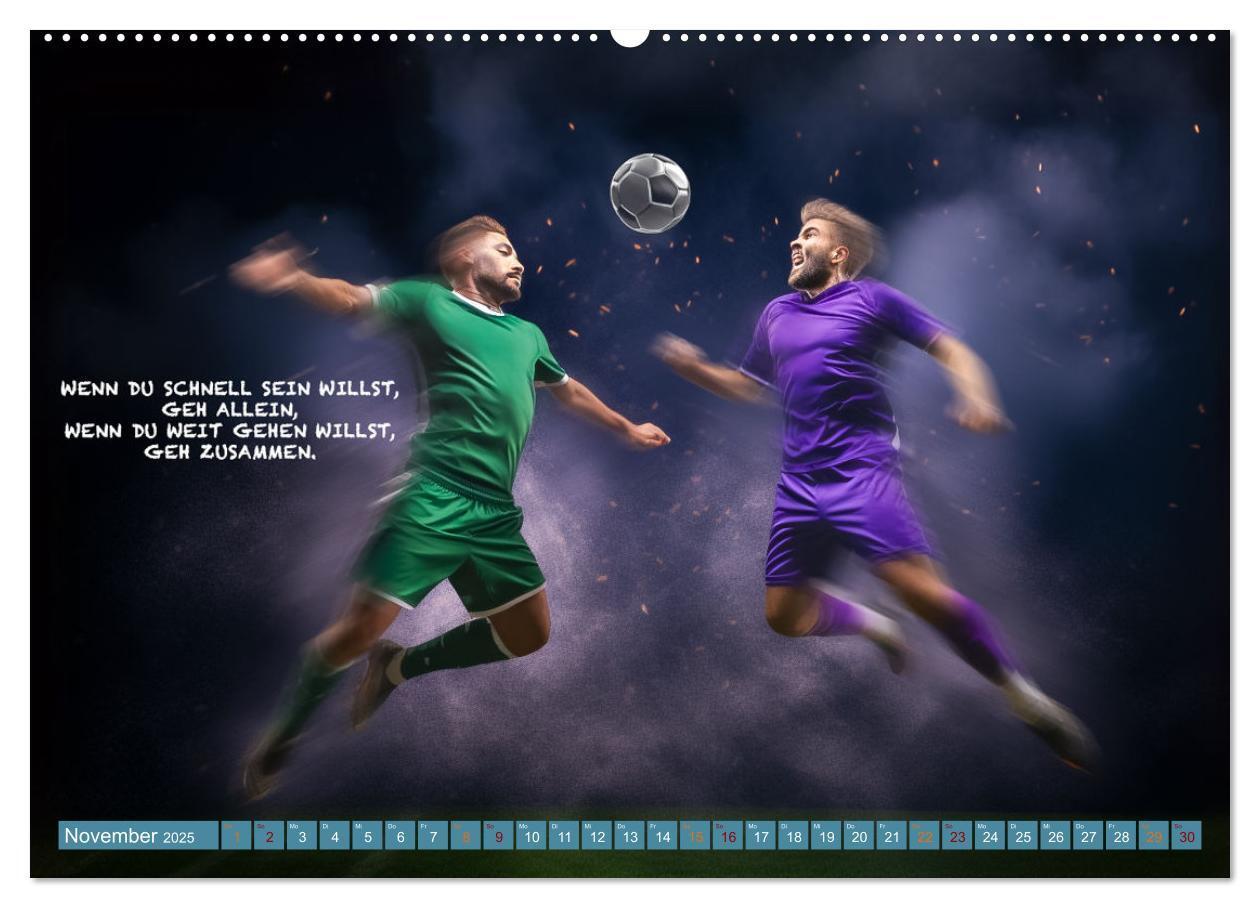 Bild: 9783457160824 | Fußball und tolle Sprüche (hochwertiger Premium Wandkalender 2025...