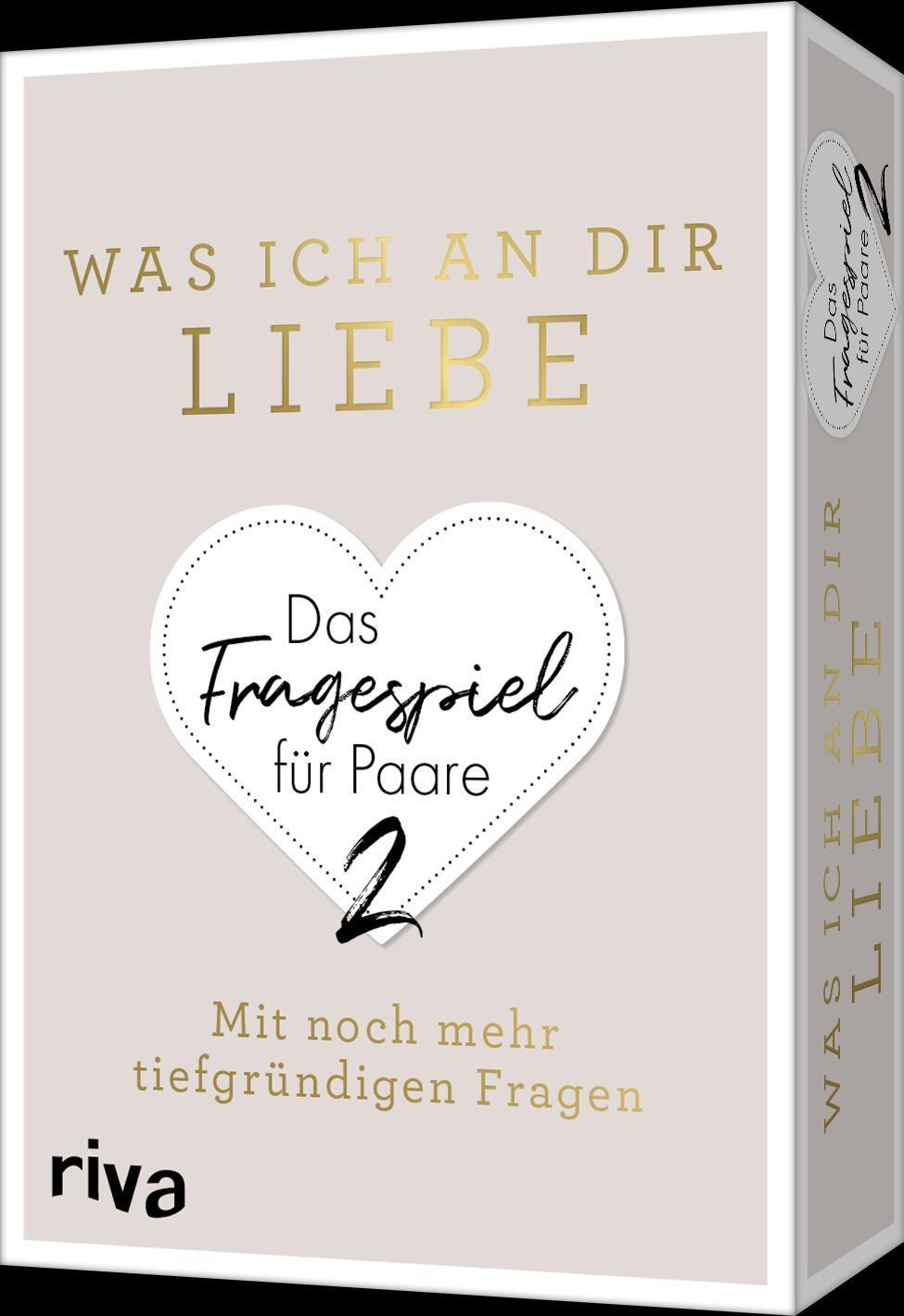 Cover: 9783742326485 | Was ich an dir liebe - Das Fragespiel für Paare 2 | Riva Verlag | 2024