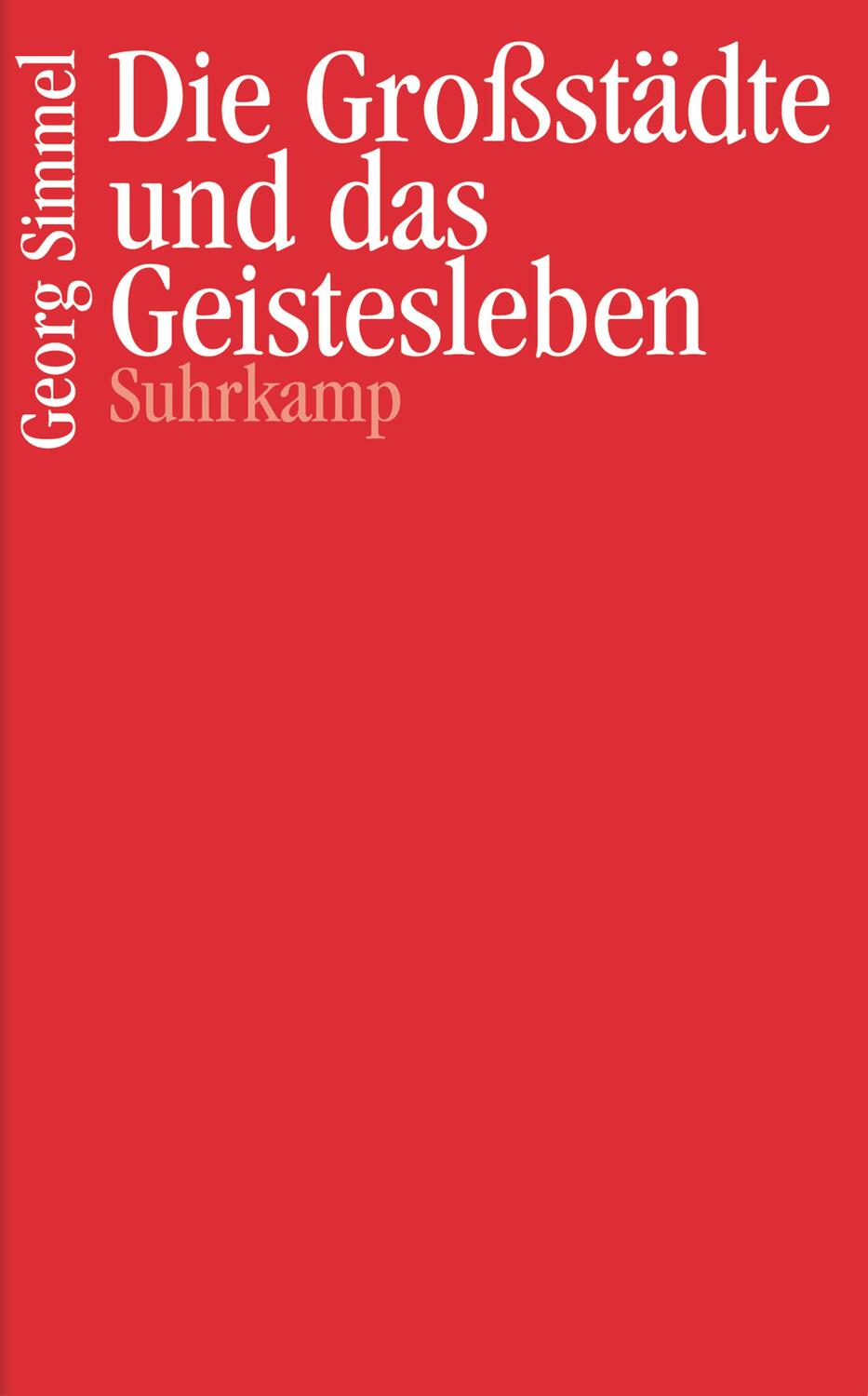 Cover: 9783518068571 | Die Großstädte und das Geistesleben | Georg Simmel | Buch | Deutsch