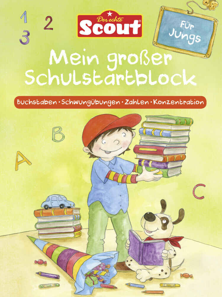 Cover: 9783963471391 | Scout - Mein großer Schulstartblock für Jungs | Taschenbuch | 80 S.