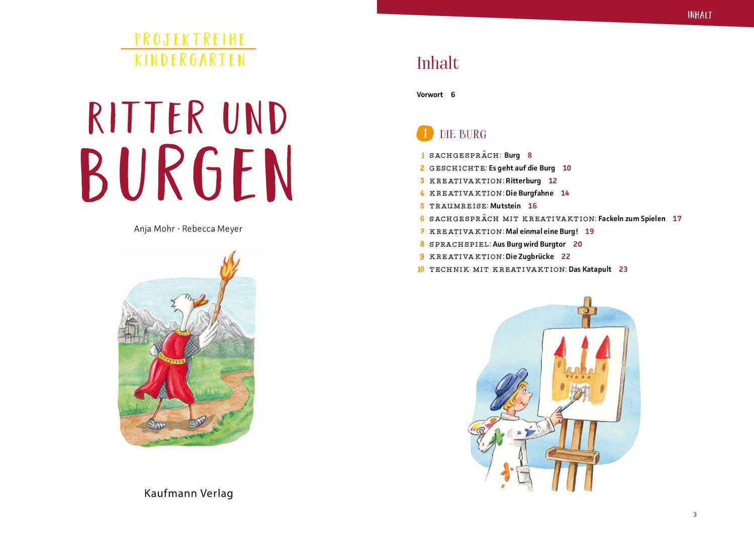 Bild: 9783780651457 | Projektreihe Kindergarten - Ritter und Burgen | Anja Mohr | Buch