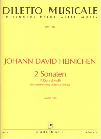 Cover: 9790012188377 | 2 Sonaten (F-Dur - d-moll) | Johann David Heinichen | Buch