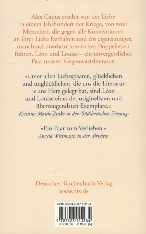 Rückseite: 9783423141284 | Léon und Louise | Alex Capus | Taschenbuch | Deutsch | 2012