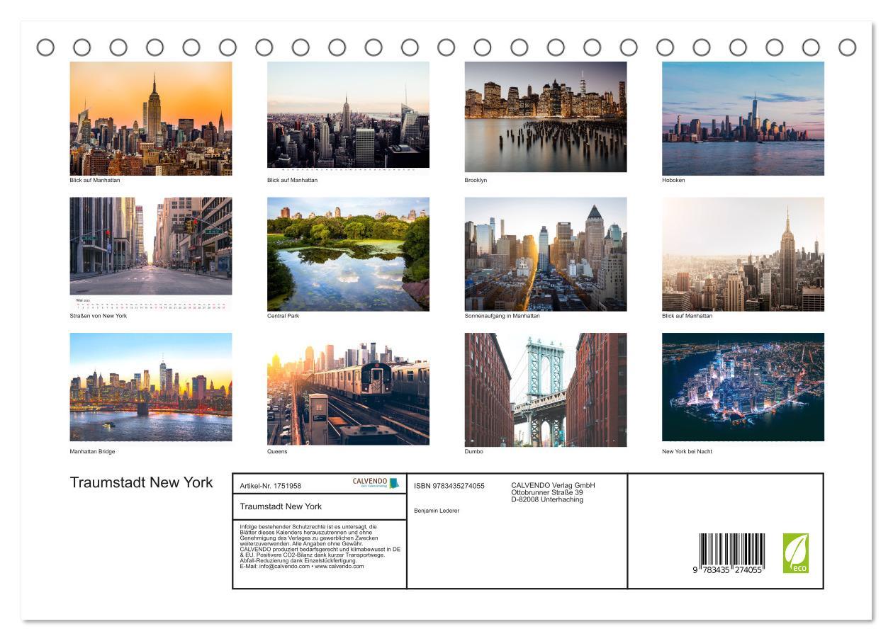 Bild: 9783435274055 | Traumstadt New York (Tischkalender 2025 DIN A5 quer), CALVENDO...