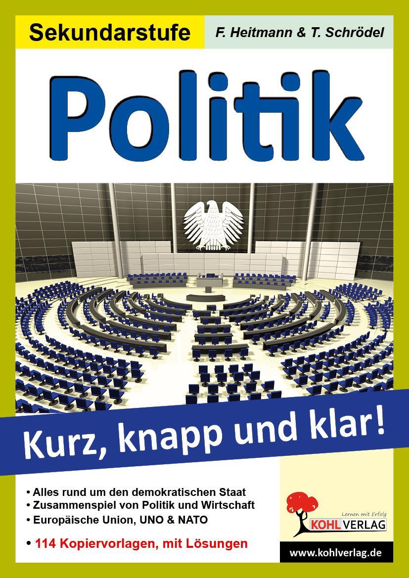 Cover: 9783866322974 | Politik - Grundwissen kurz, knapp und klar! | Heitmann (u. a.) | Buch