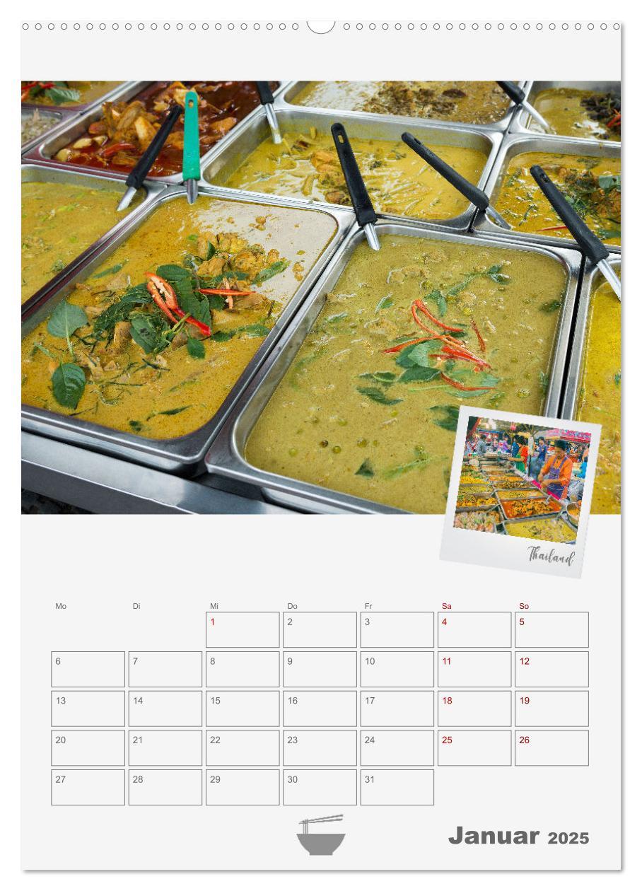 Bild: 9783435906482 | Street Food - Küchenplaner (Wandkalender 2025 DIN A2 hoch),...